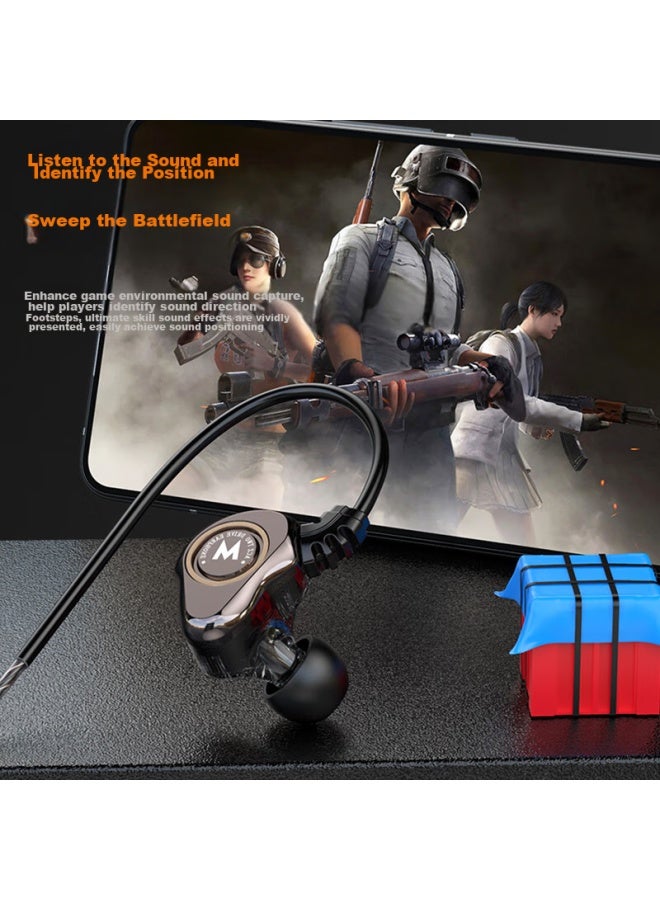 Bkayp Wired Gaming Headset, Type-c In-ear, For Esports, Pubg, Honor Of Kings, Gunfight, Computer And Mobile Phone, Sleep Headphones, Noise-cancelling, Music, Calls, Suitable For Apple And Huawei - Image 5