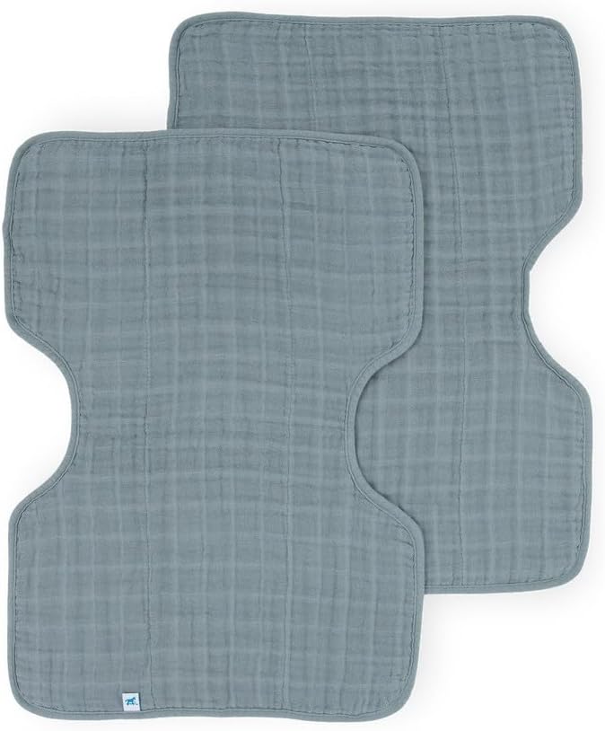 DockATot Grand Pod Ergonomic Burp Cloths - Sea Color, Set of 2 - Image 1