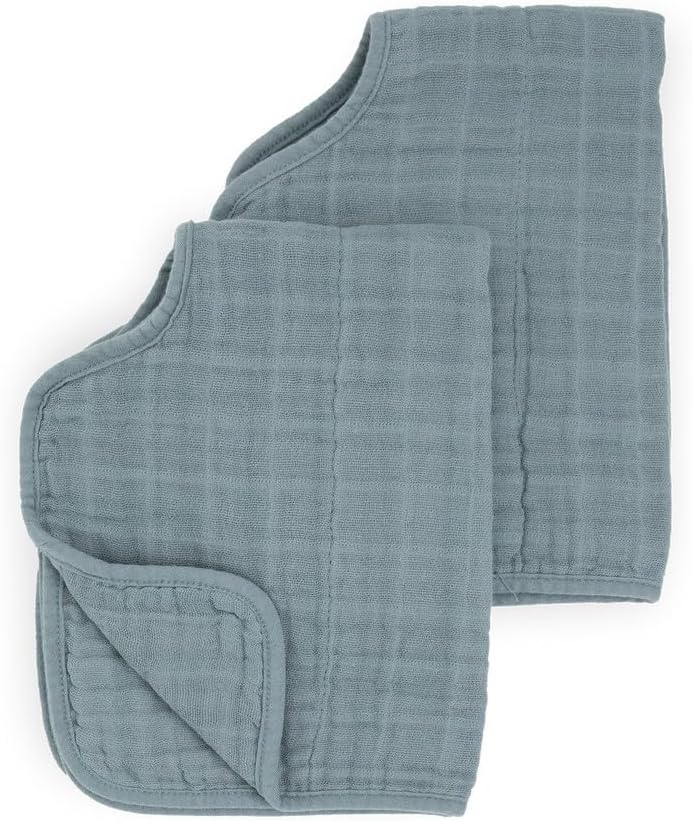 DockATot Grand Pod Ergonomic Burp Cloths - Sea Color, Set of 2 - Image 2