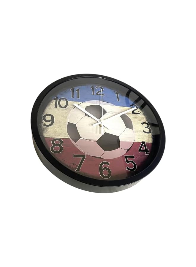 The Bros Home Brand Football Player Scores Goal Wall Clock 30x30 cm - Image 2