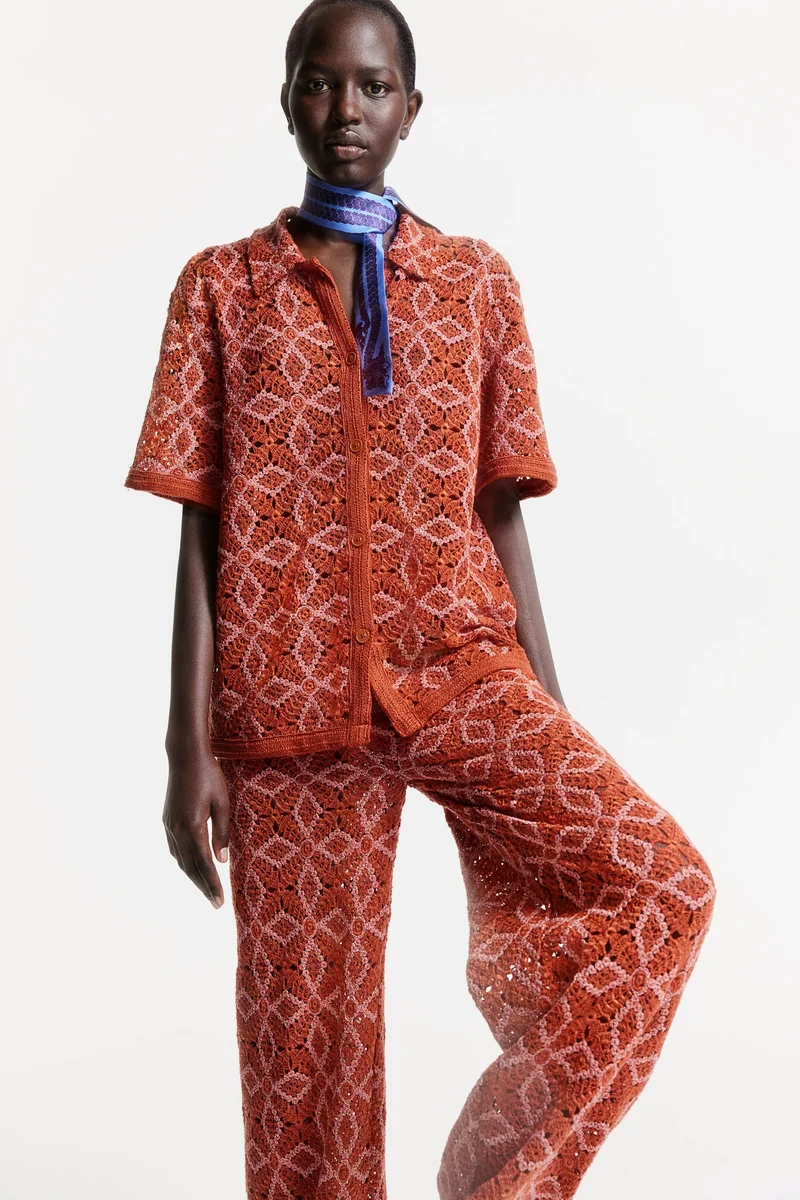 H&M Crocheted trousers