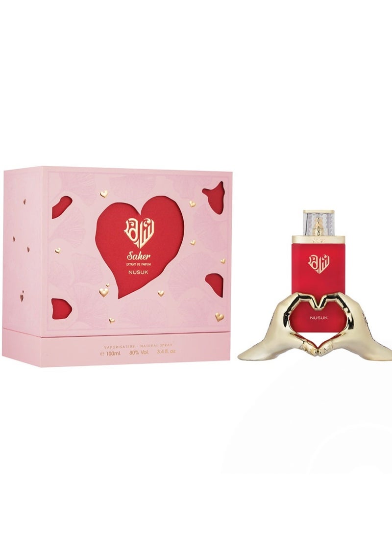 Nusuk Saher Eau de Parfum – 100ml | Floral Fruity Gourmand - Image 1