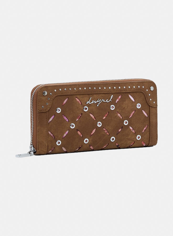 DESIGUAL Large perforated studded wallet - Image 2