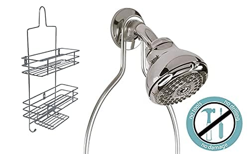 REMICH Stainless Steel 3 Tier Bathroom Shelf Hanging Storage Rack, Metal Chrome Shower Caddy Holder Organizer for Shampoo, Conditioner, Soap, Towel Bathroom Accessories (PACK OF 1) - Image 5