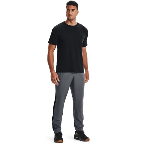 Under Armour Men's Woven Vital Workout Pants , Pitch Gray (012)/Black, XX-Large - Image 3