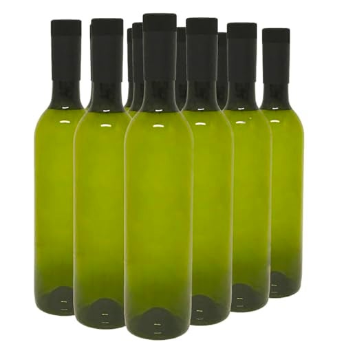 nicebottles Plastic Wine Bottles & Screw Caps, Green, 750ml - Pack of 12 - Image 5