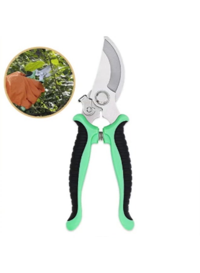 مقص تقليم الحدائق، قاطع يدوي للحدائق، مقص احترافي للحدائق بشفرة من الفولاذ المقاوم للصدأ، مقص حاد للغاية للتشذيب والفواكه والزهور والنباتات والخضراوات - Image 1