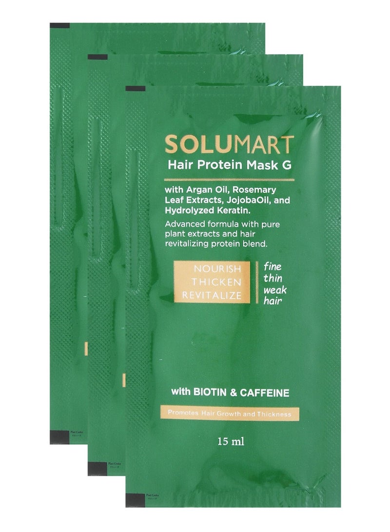 SOLUMART Solumart Hair protein mask G Bundle of 3 sachets - Image 1