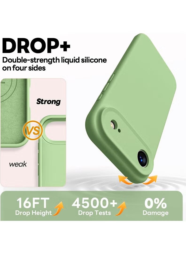 general Sage Green Liquid Silicone Case for iPhone 17 Air (6.6") – Ultra-Soft Microfiber Lining & Enhanced Corner Protection – Earthy Matte Finish - Image 2