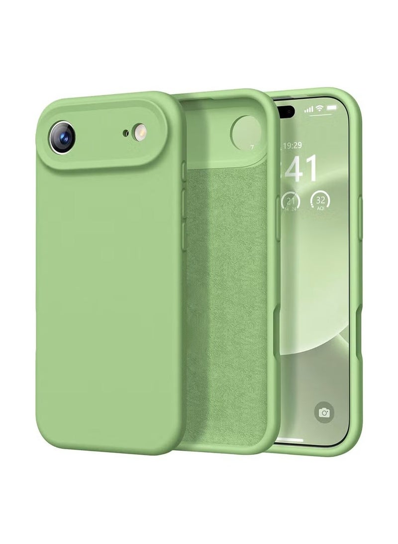 general Sage Green Liquid Silicone Case for iPhone 17 Air (6.6") – Ultra-Soft Microfiber Lining & Enhanced Corner Protection – Earthy Matte Finish - Image 1