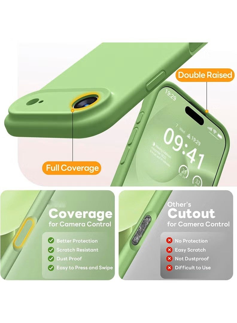 general Sage Green Liquid Silicone Case for iPhone 17 Air (6.6") – Ultra-Soft Microfiber Lining & Enhanced Corner Protection – Earthy Matte Finish - Image 3