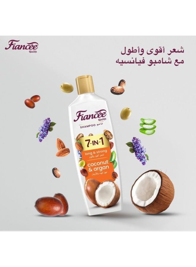 FIANCEE Shampoo 7 IN 1 With Coconut & Argan Long Strong - 340ML - Image 2