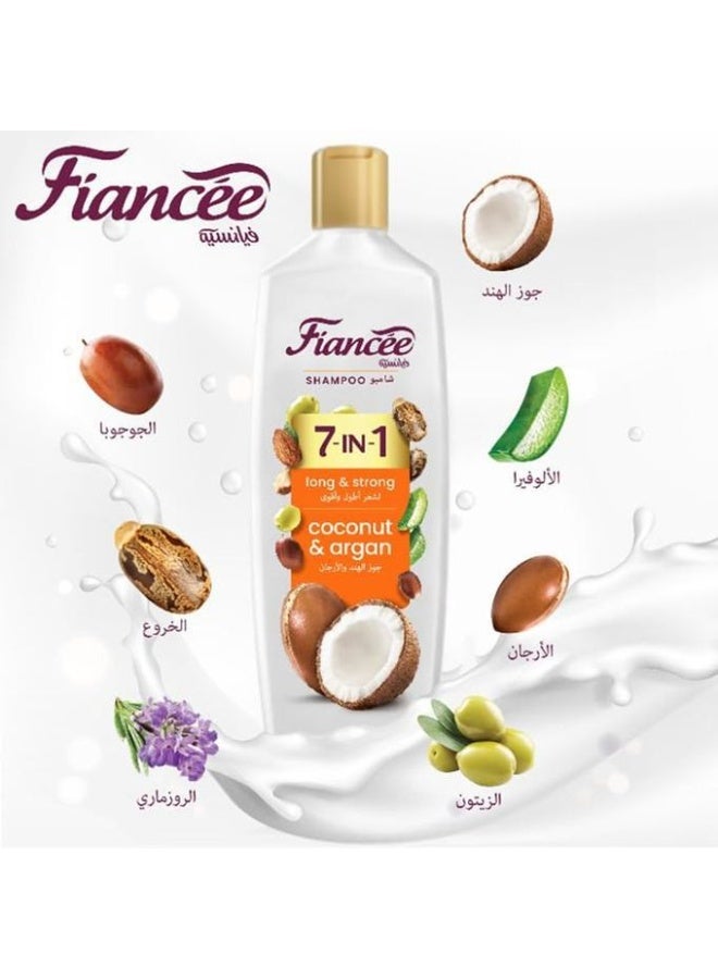 FIANCEE Shampoo 7 IN 1 With Coconut & Argan Long Strong - 340ML - Image 3