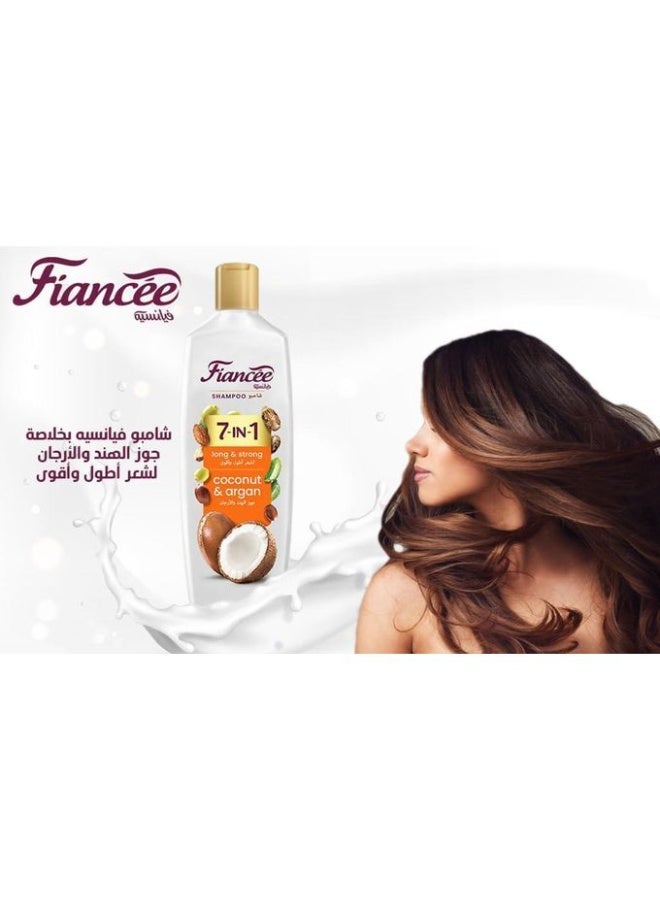 FIANCEE Shampoo 7 IN 1 With Coconut & Argan Long Strong - 340ML - Image 4