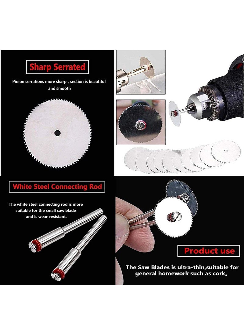 DIY Crafts DIY Crafts CTDIYHI41470 5 PCSSet 25mm Wood Saw Blade Disc 2 x Rod DIY Tools for Rotary Cutting  - Image 1