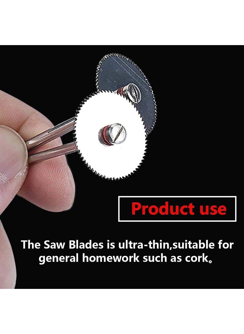 DIY Crafts DIY Crafts CTDIYHI41470 5 PCSSet 25mm Wood Saw Blade Disc 2 x Rod DIY Tools for Rotary Cutting  - Image 2