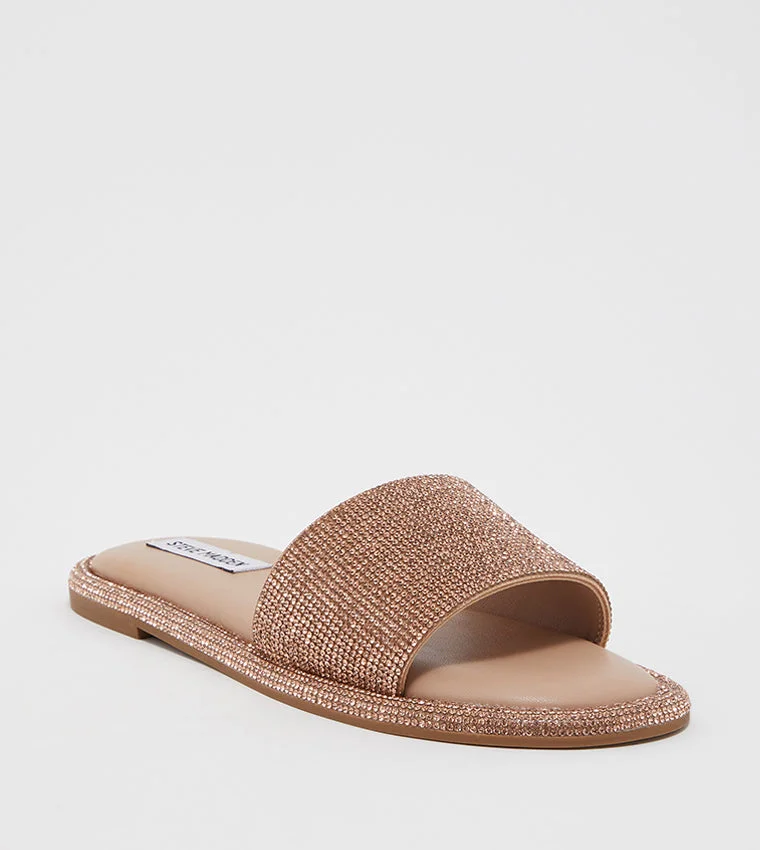 Steve Madden  Flat-Evening Rose Gold Women's Sandals for Women | Best Price UAE