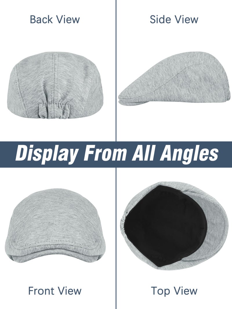 KUTTOR 6 Pieces Men's Newsboy Caps Gatsby Cabbie Driving Hunting Cap Newsboy Flat Cap Irish Hats Ivy Hat - Image 4
