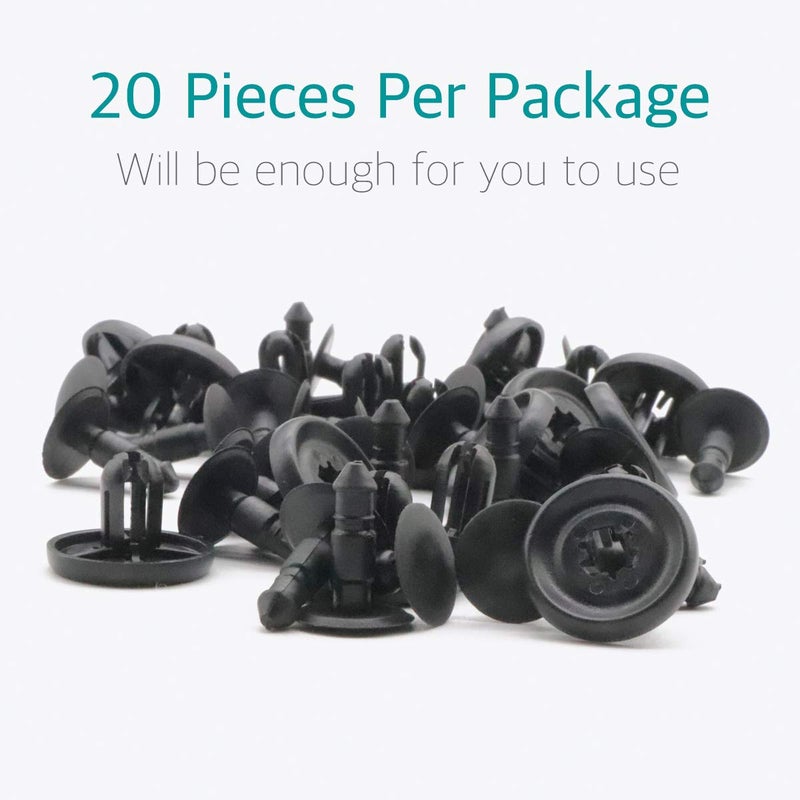 Lantee 20 Pcs Engine Under Cover Push-Type Retainer Clips Replaces for Toyota & for Lexus 90467-07201 - Image 5