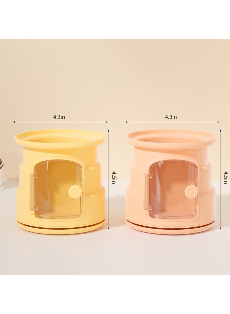 SYOSI 2 Pcs Pen Holder for Desk, 360 Degree Rotating Pencil Holder Makeup Brush Holder, Multifunctional Pen Organizer, Desk Caddy for School, Office, Home, Art Supply - Image 3