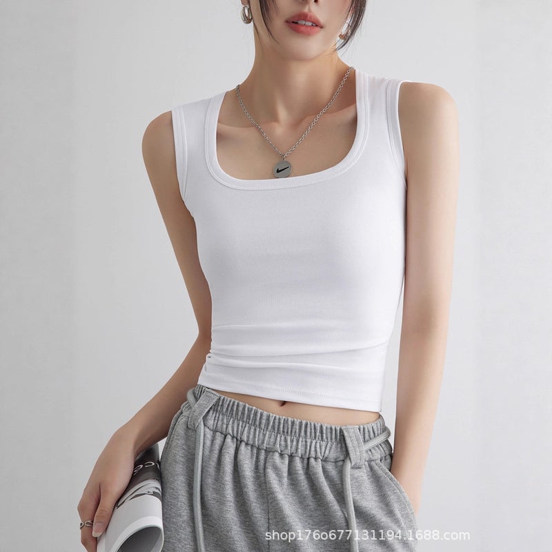 Women Plus Size Sleeveless Knit Tank Top, Slim Fit - Image 4