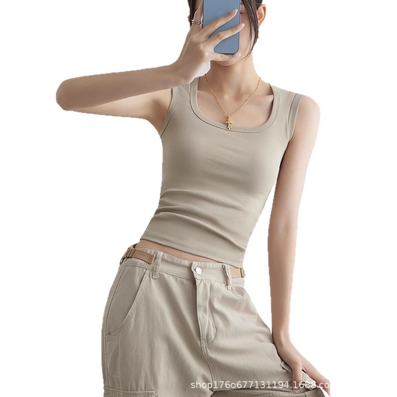 Women Plus Size Sleeveless Knit Tank Top, Slim Fit - Image 5