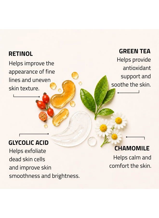 Yeouth Glycolic Acid Face Peel 30% with Retinol and Green Tea, Glycolic Acid Peel Targets the Appearance of Uneven Texture and Dull Skin, 1oz - Image 4