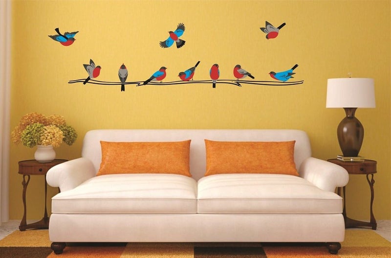 Asmi Collections Colorful Birds Wall Stickers - Image 2