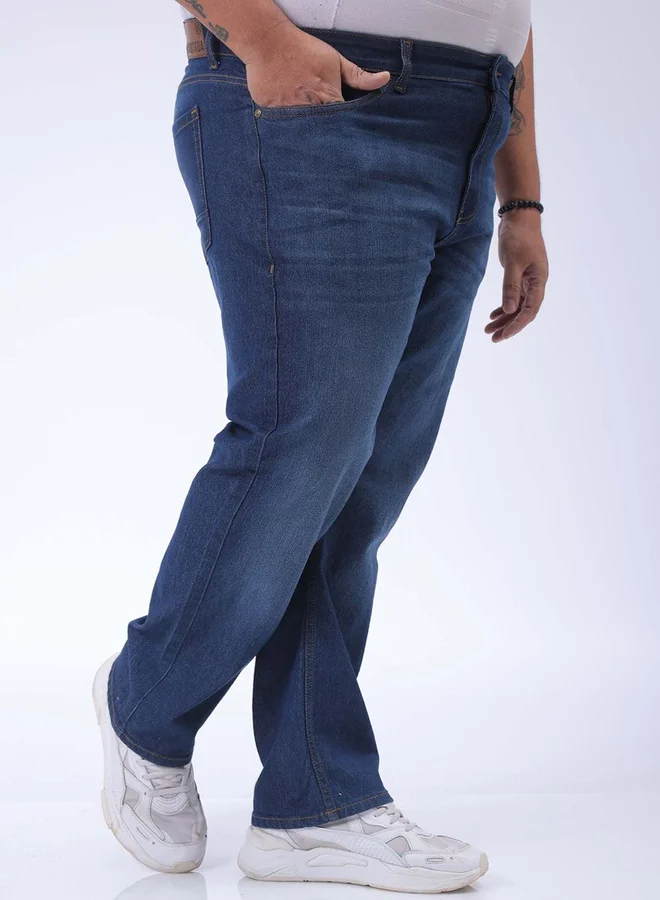 تايك تو جينز سادة بمقاس كبير بقصة مستقيمة