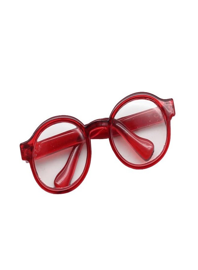 Jojedomo Used for Labubu Glasses Stuff Set,Compatible with Labubu Accessories for 17cm Doll (red Framed Glasses, M) - Image 5