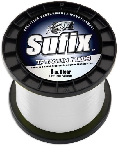 Sufix Tritanium Plus 1/4-Pound Spool Size Fishing Line (Clear, 80-Pound) - Image 4