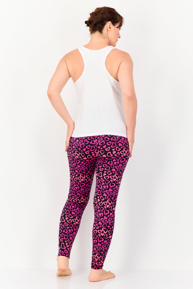 French Affair Women 2 Piece Graphic Sleeveless Top And Bottom Pajama Set, Multicolor  - Image 4