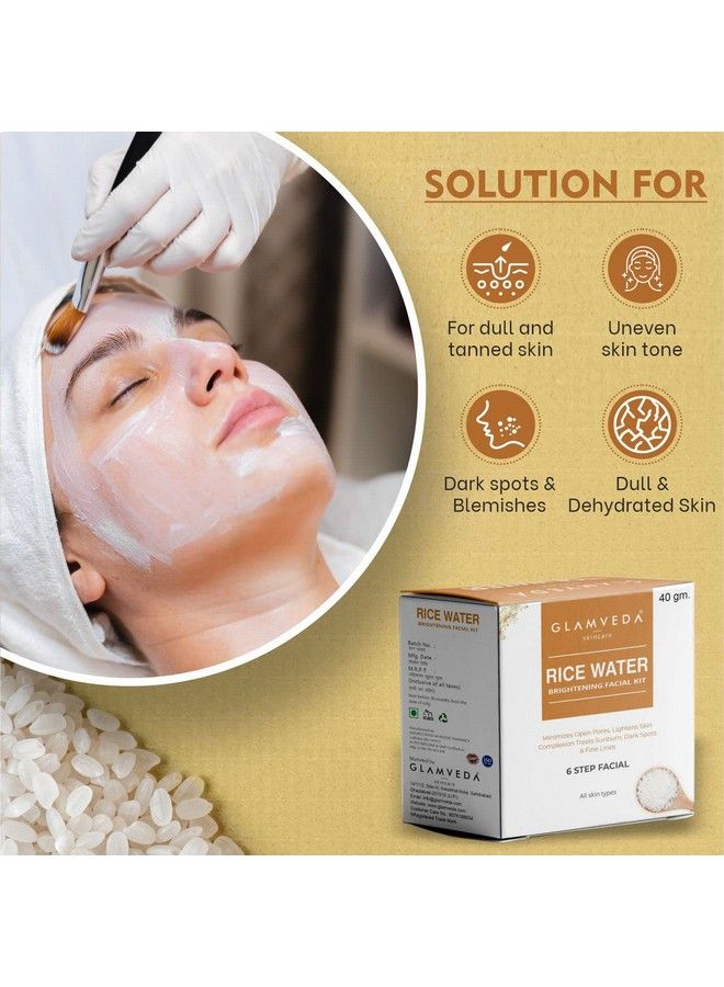 Glamveda مجموعة تفتيح البشرة بماء الأرز، عبوة من قطعتين؛ مجموعة تفتيح البشرة من 6 خطوات؛ 80 جم - Image 5