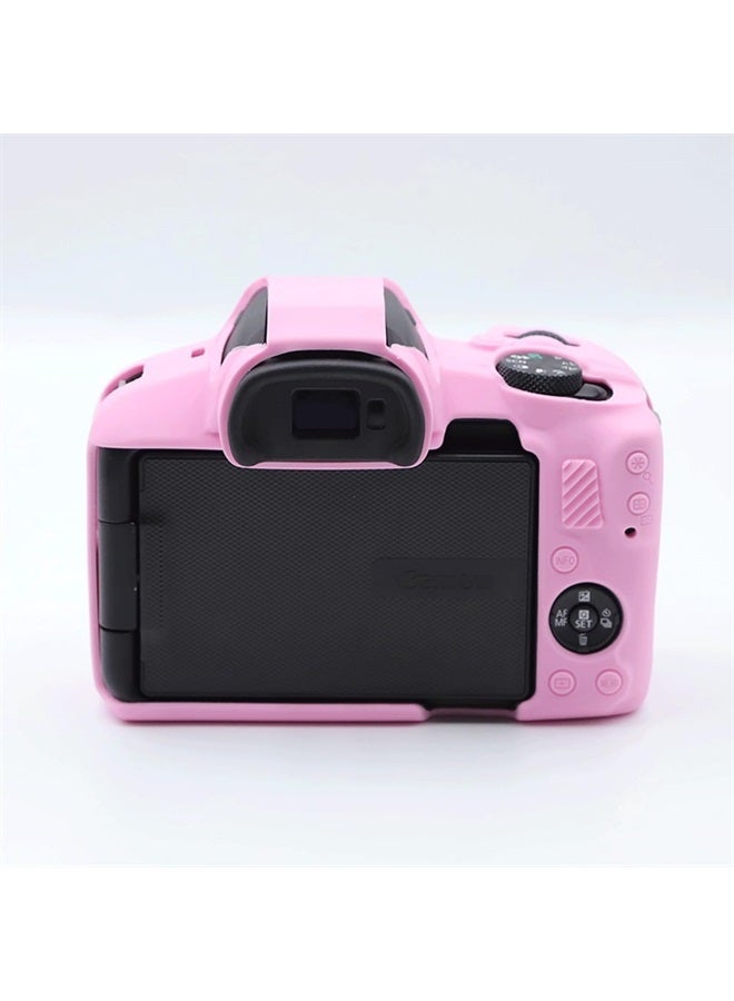 Rieibi EOS R50 Case, Soft Silicone Protective Case for Canon EOS R50 EOSR50 Camera, Lightweight EOS R50 Camera Case - Pink - Image 2