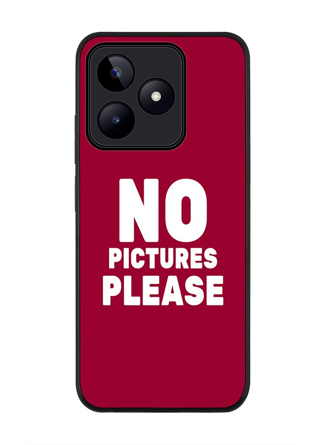 Stylizedd Rugged Black edge case for Realme C51 / Realme Note 50 4G, Slim fit Case Flexible Anti Drop TPU Gel Thin Cover - No pictures please - Image 1