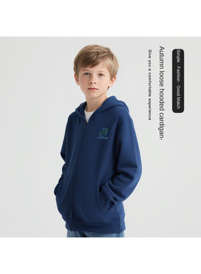 Badibadi Boy's Stylish Jacket, 25 Years Autumn Children's Casual Hoodie, Versatile Cardigan Sportswear Lightweight Top Autumn Clothing - Image 2