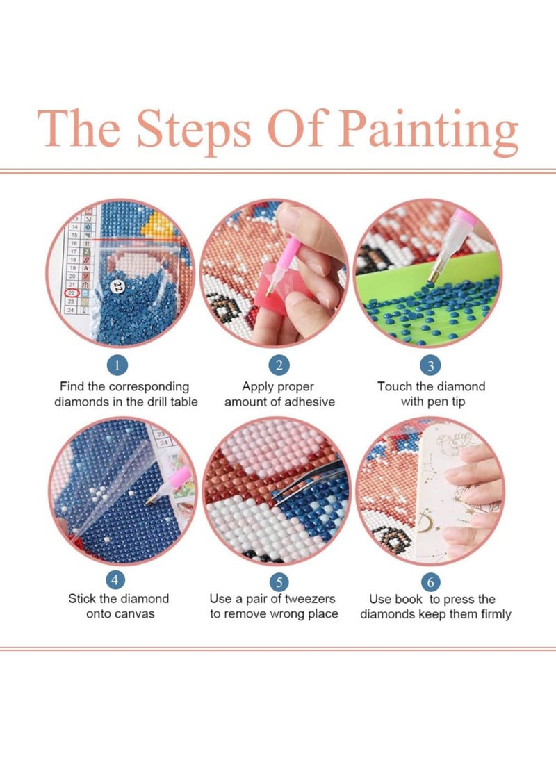 5D Diamond Art Painting Kits for Kids with Frame - Diamond Art for Kids Ages 6-8-10-12,DIY Art and Crafts  Home Wall Decoration,7x7 Inch - Image 5