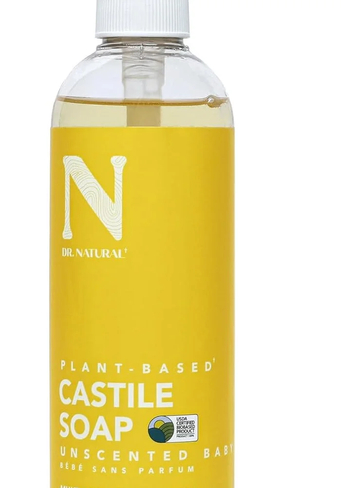Dr. Natural Dr. Natural Unscented Castile Soap - Multi-Purpose Liquid Soap, 473 ml