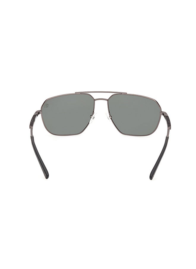 Timberland نظارات شمسية رجالية قطبية من نوع نافيغاتور - TB0000907R63 - حجم العدسة: 63 مم  - Image 4