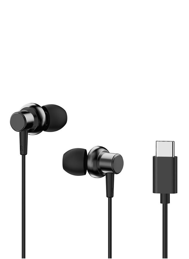 iOsuite Type-C In-Ear Headphones titanium, Black - R3C  - Image 2