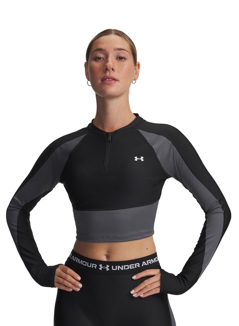 اندر ارمر تيشيرت حراري بربع سحاب وضلع - Image 1