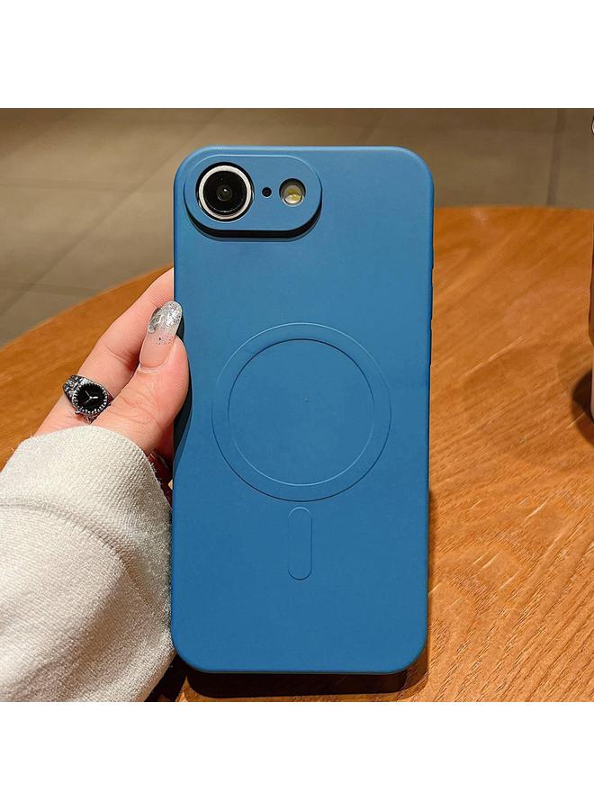 إيروريكس جراب لهاتف iPhone 16e بلون سادة من السيليكون السائل MagSafe جراب هاتف مغناطيسي - Image 1