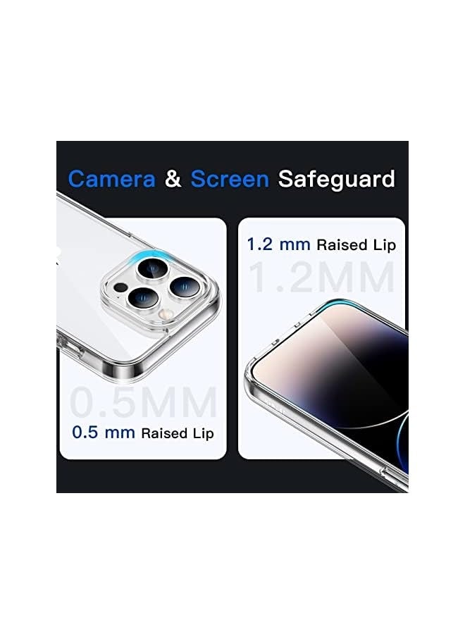 JETech Case for iPhone 14 Pro 6.1-Inch, Non-Yellowing Shockproof Phone Bumper Cover, Anti-Scratch Clear Back (Clear) - Image 5