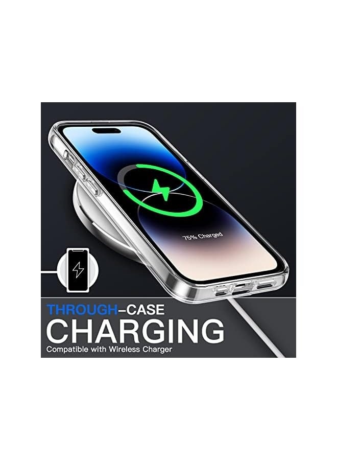 JETech Case for iPhone 14 Pro 6.1-Inch, Non-Yellowing Shockproof Phone Bumper Cover, Anti-Scratch Clear Back (Clear) - Image 4