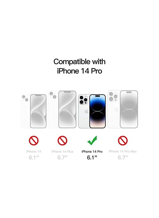 JETech Case for iPhone 14 Pro 6.1-Inch, Non-Yellowing Shockproof Phone Bumper Cover, Anti-Scratch Clear Back (Clear) - Image 2