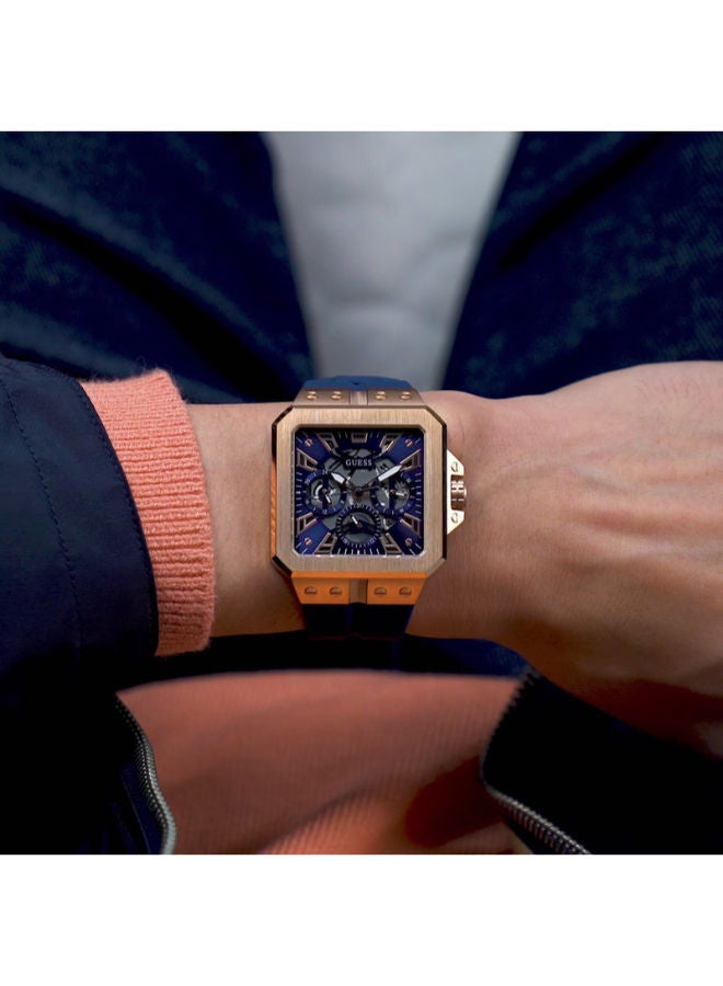 GUESS Silicone Chronograph Wrist Watch GW0618L2 - Image 2