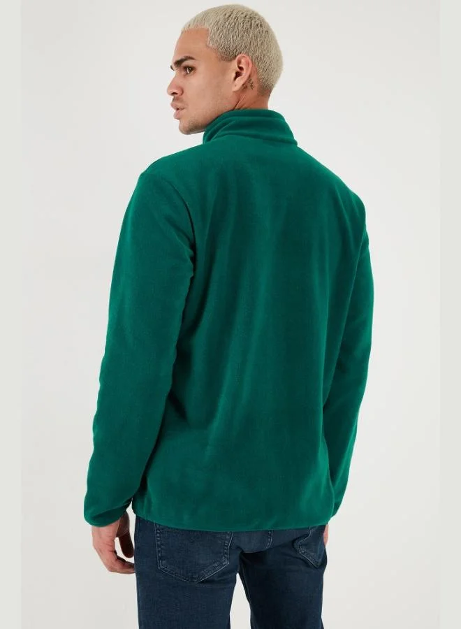 Buratti  Buratti Regular Fit Anti-Pilling Non-Pilling Standing Collar Thick Winter Raised Polar Fleece Men's POLAR 5896700 for Men | Best Price UAE