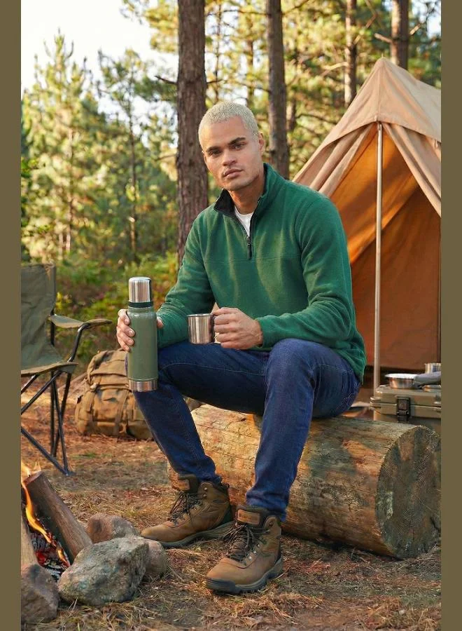 Buratti  Buratti Regular Fit Anti-Pilling Non-Pilling Standing Collar Thick Winter Raised Polar Fleece Men's POLAR 5896700 for Men | Best Price UAE