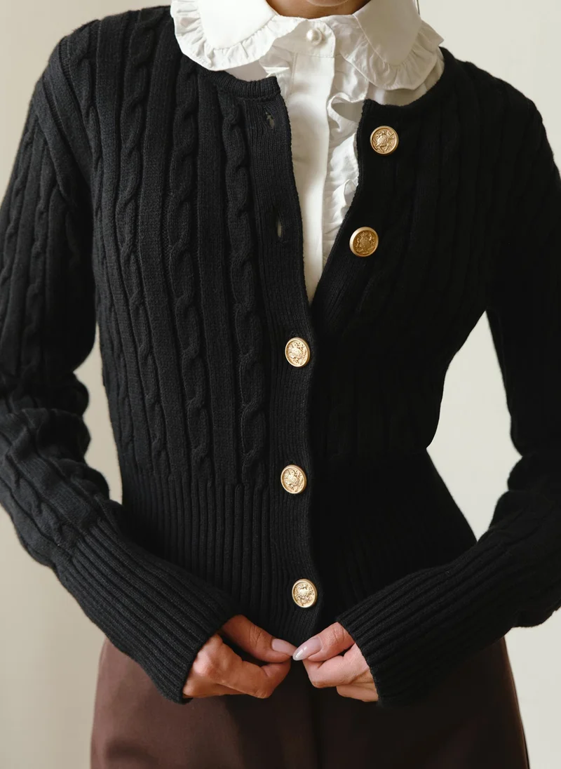 ليتشي سترة كارديغان قصيرة