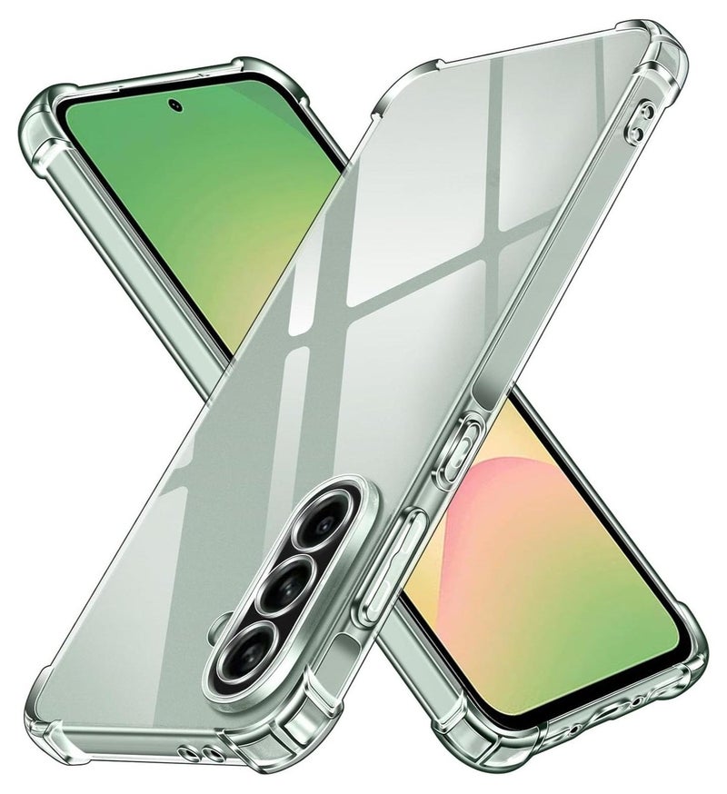 أكاليكس جراب شفاف لهاتف Samsung Galaxy A17 [مقاوم للصدمات ونحيف] غطاء خلفي صلب شفاف مع حماية عالية الجودة | شفاف - Image 1